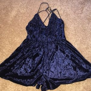 Pacsun velvet romper